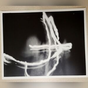 Handmade Black and White "Writing in the Dark"